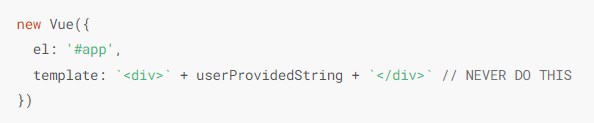 example of non-trusted template