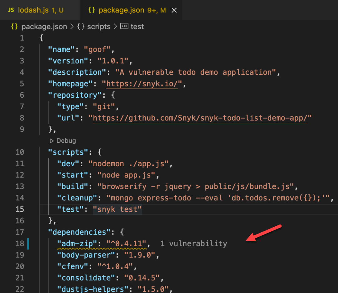 snyk.io vscode extension